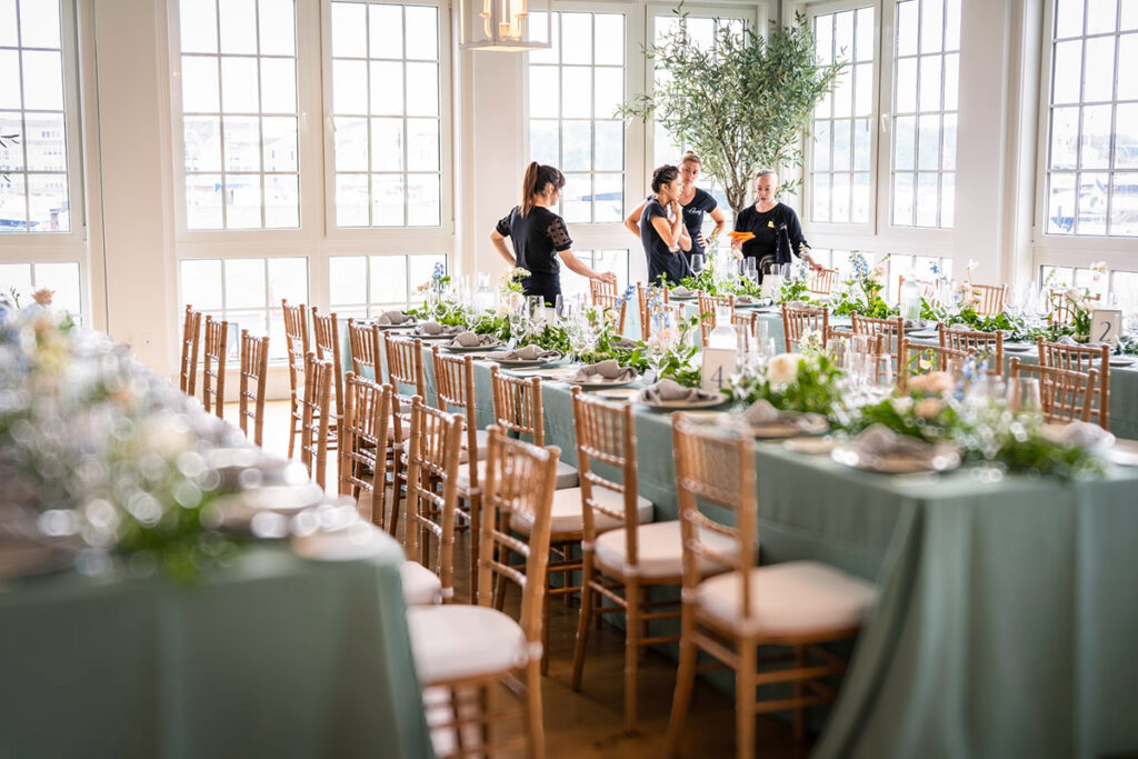 Pranzi Catering beautiful table setting at an event